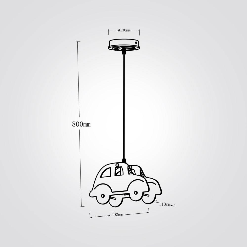 מנורת תליה ילדים מכונית
