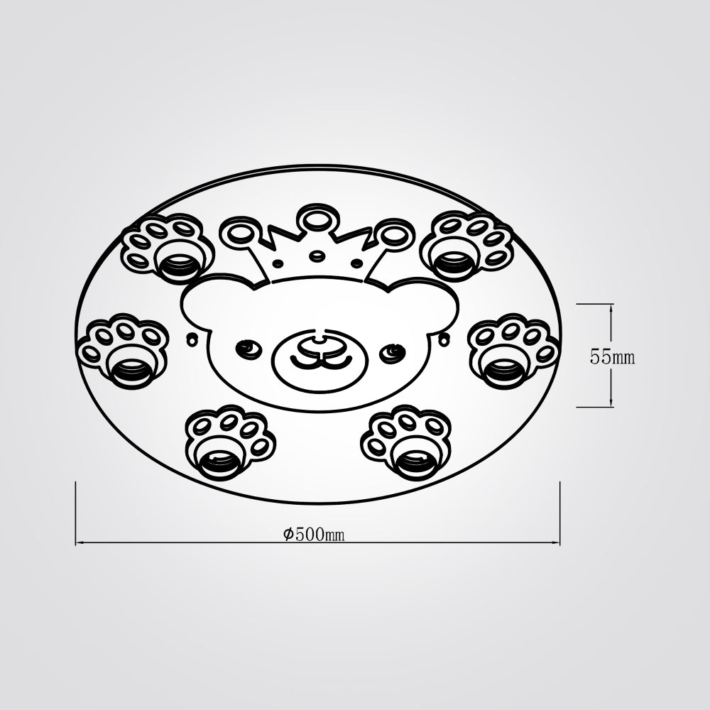 צמוד תקרה ילדים דוב