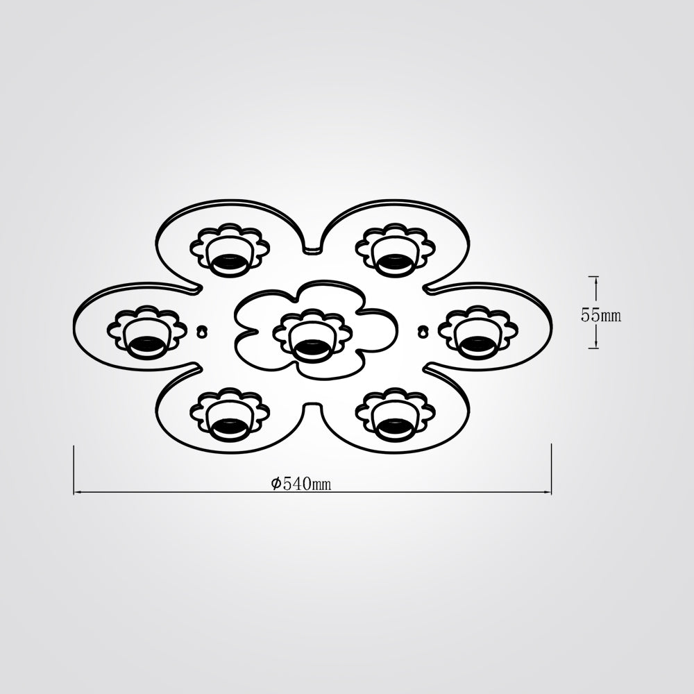 צמוד תקרה ילדים פרח