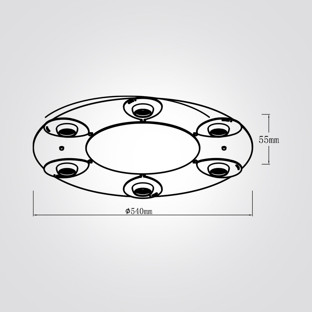 צמוד תקרה ילדים עגול