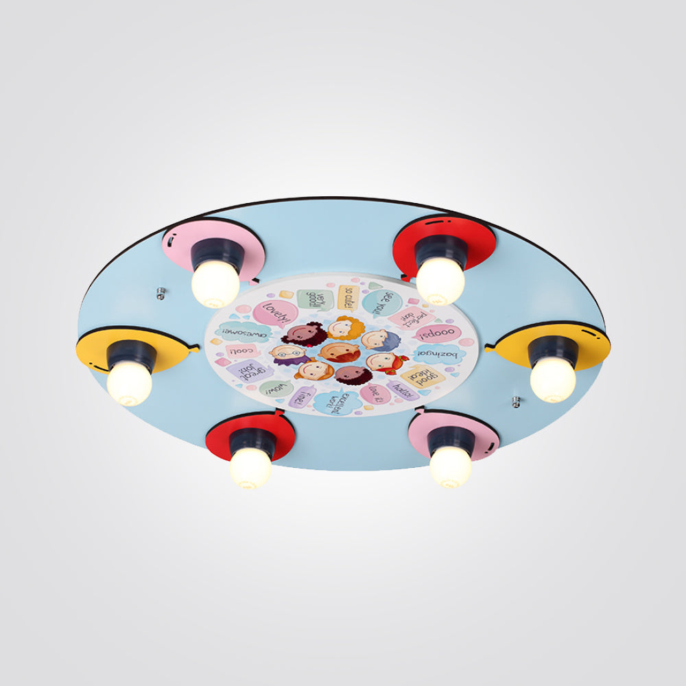 צמוד תקרה ילדים עגול
