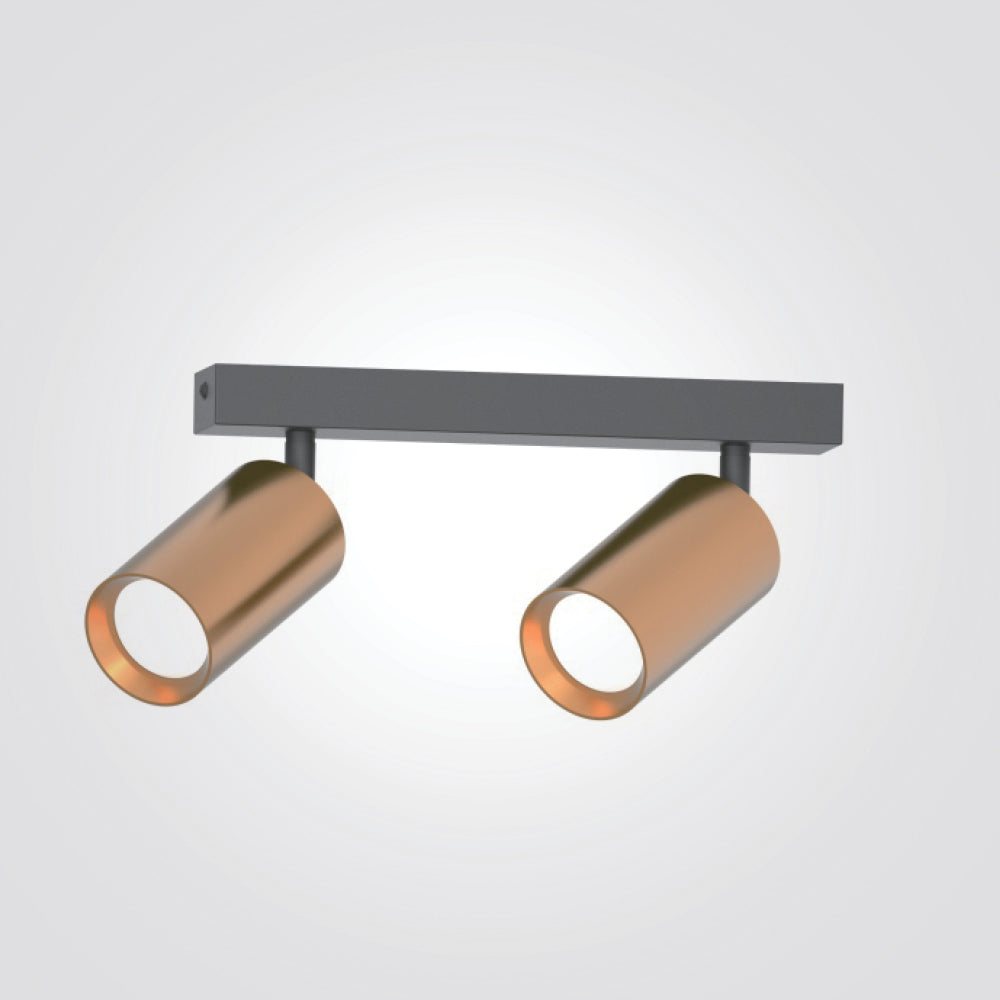 ספוט יהב זוגי |שחור+פליז