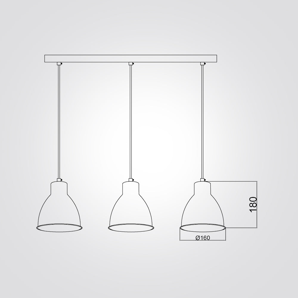 מנורת תליה טום שלישיה