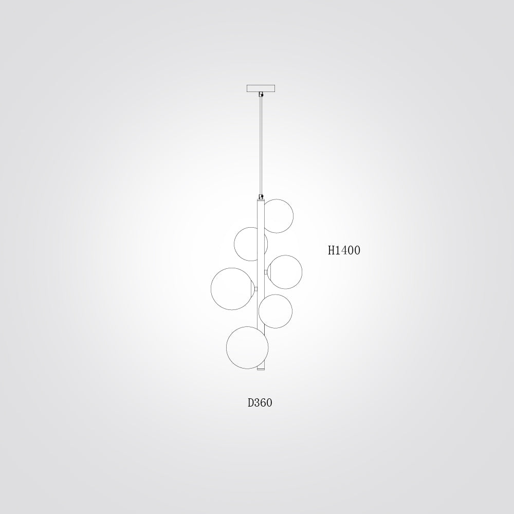 מנורת תליה אנקרה שישיה