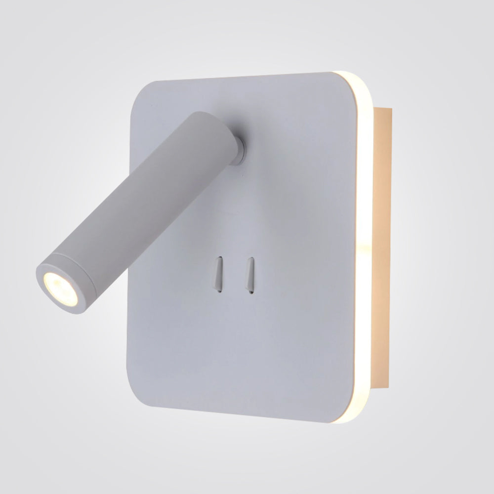 מנורת קיר קאדרים מרובע| שחור| זהב| לבן