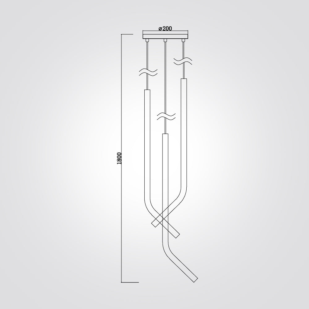 מנורת תלייה רומניה לד שלישיה