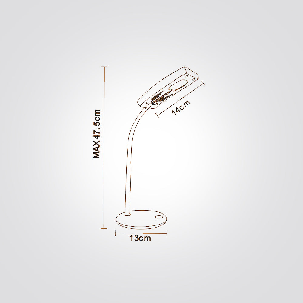 מנורת שולחן שבת לד| שחור| לבן| אפור