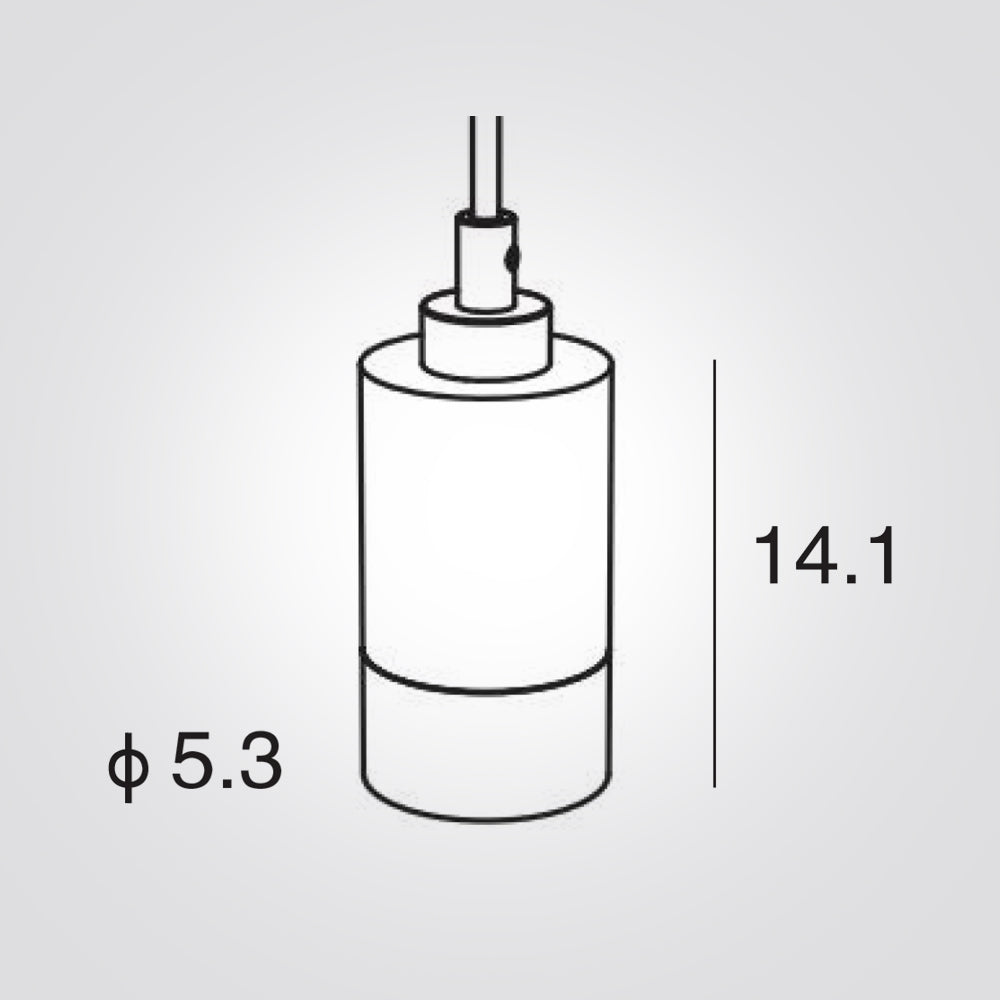 מנורת תליה צילינדר מול קצר GU10| שחור|לבן| פליז
