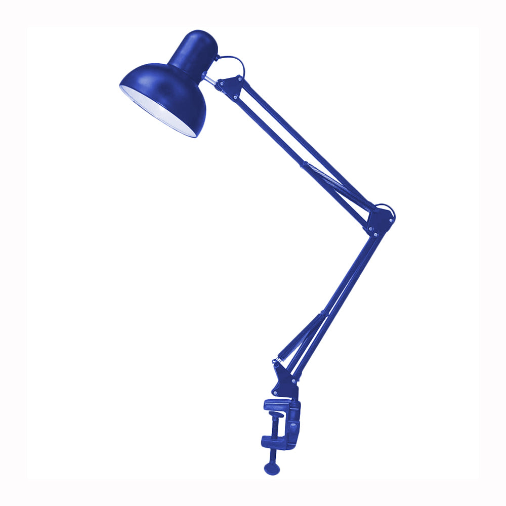 מנורת שולחן שרטוט קליפס שחור| לבן|כחול| כסף