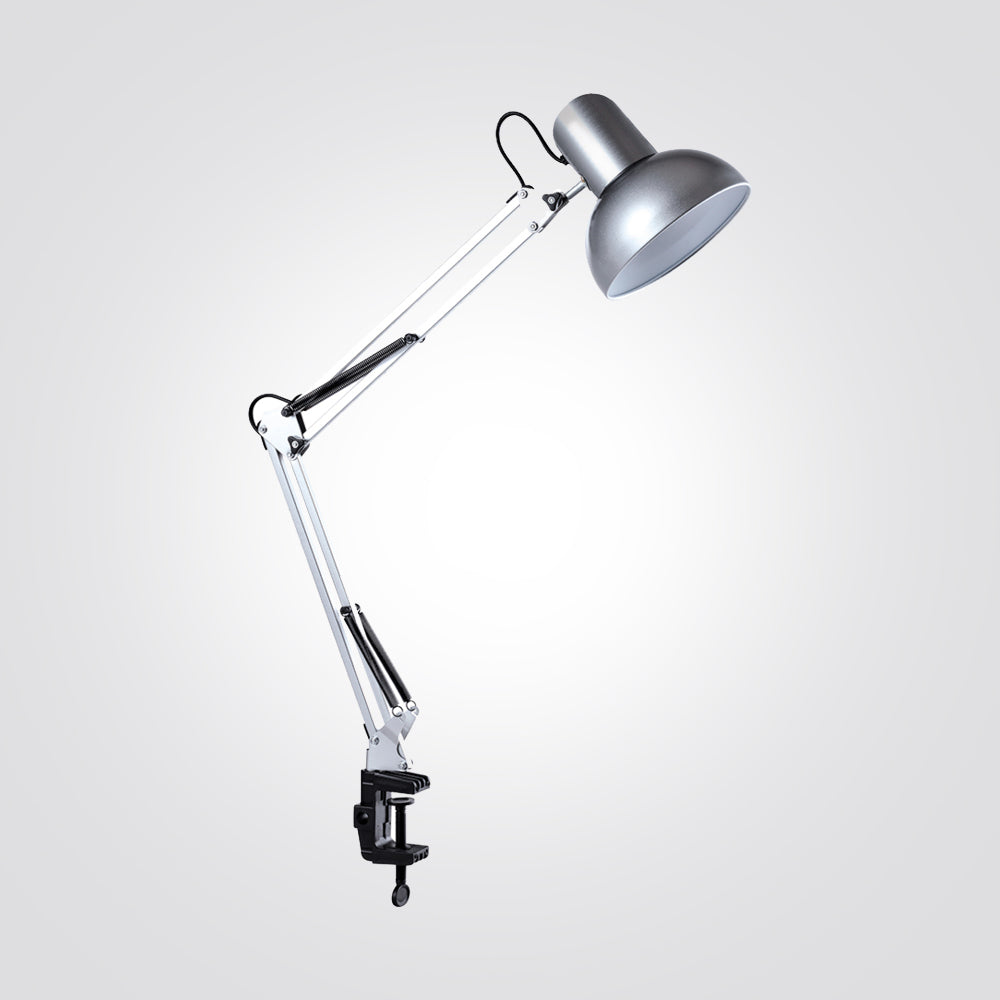 מנורת שולחן שרטוט קליפס שחור| לבן|כחול| כסף