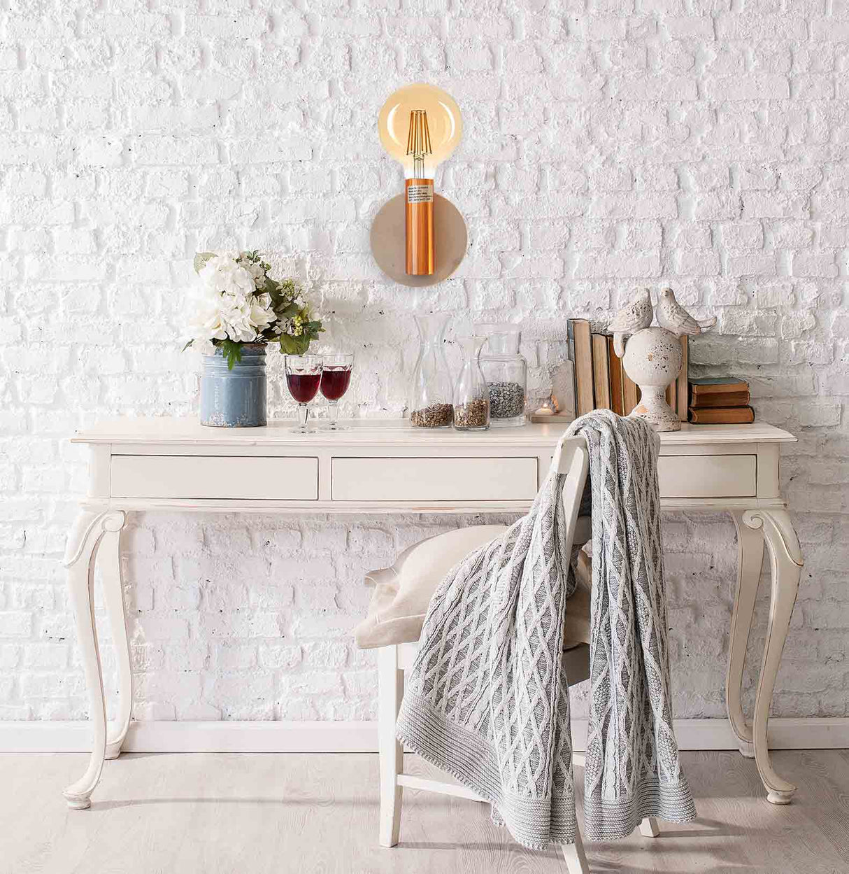 מנורת קיר סטיב נחושת