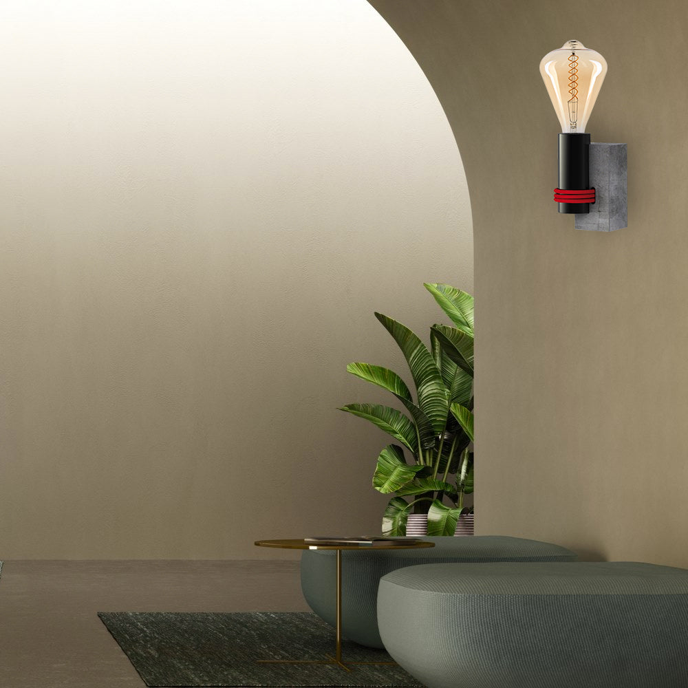 מנורת קיר סילי C שחור