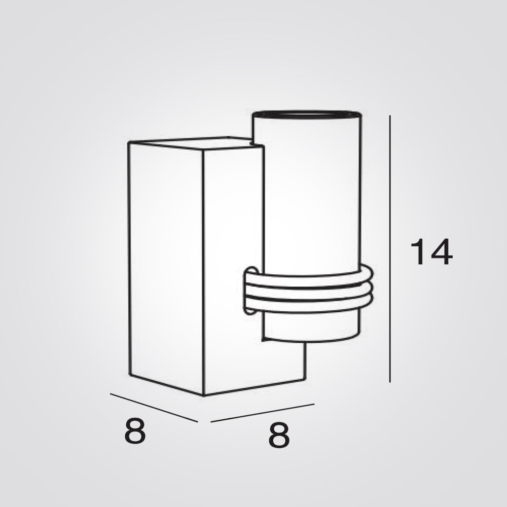 מנורת קיר סילי C שחור