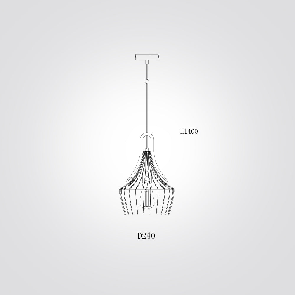 מנורת תליה כנרת| לבן| שחור