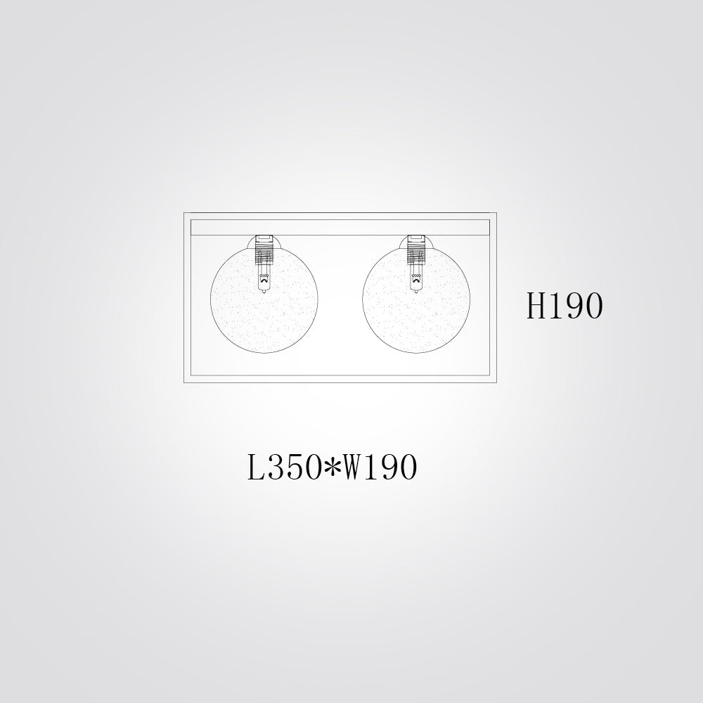 צמוד תקרה מטר| זהב| זוגי