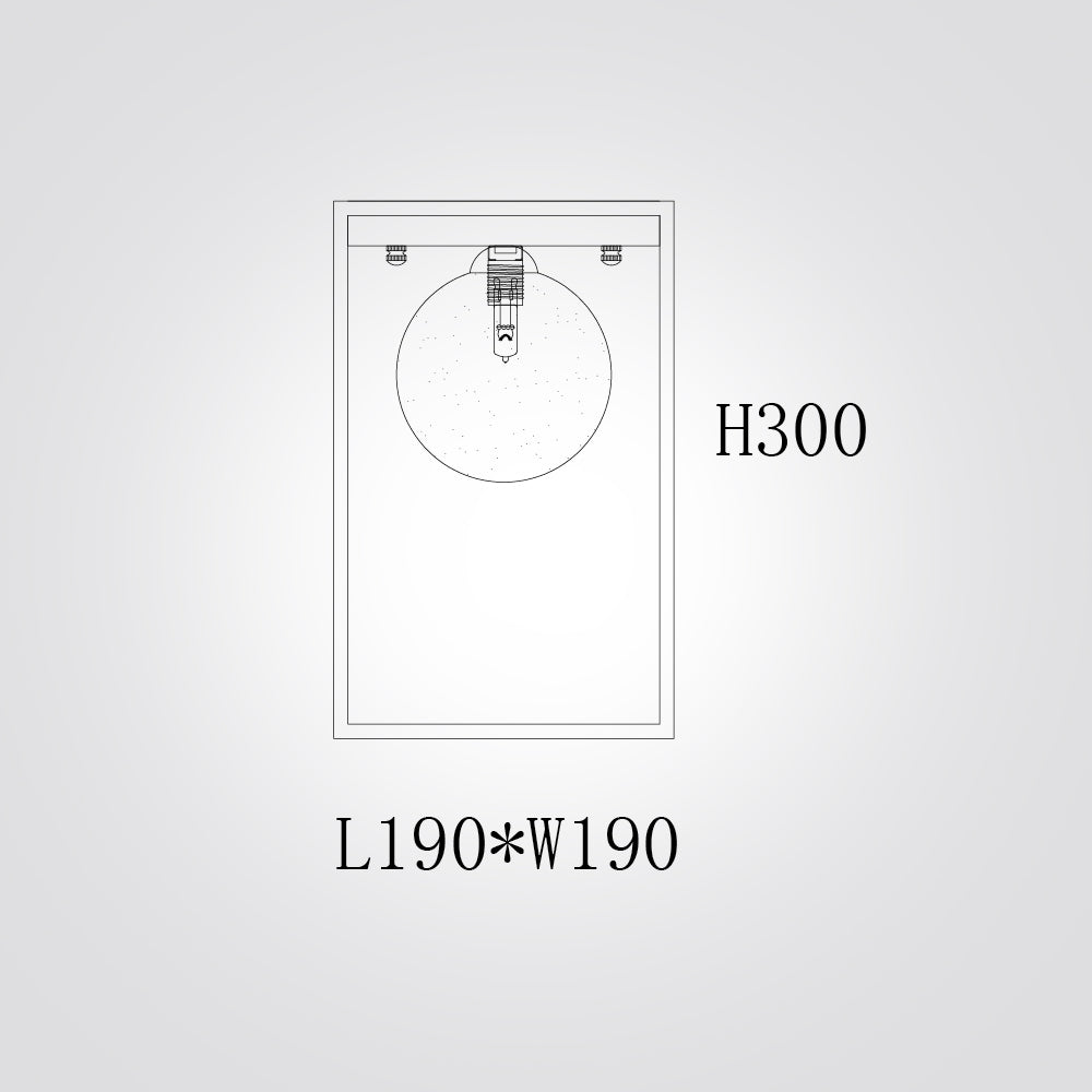 צמוד תקרה מטר| זהב| בודד