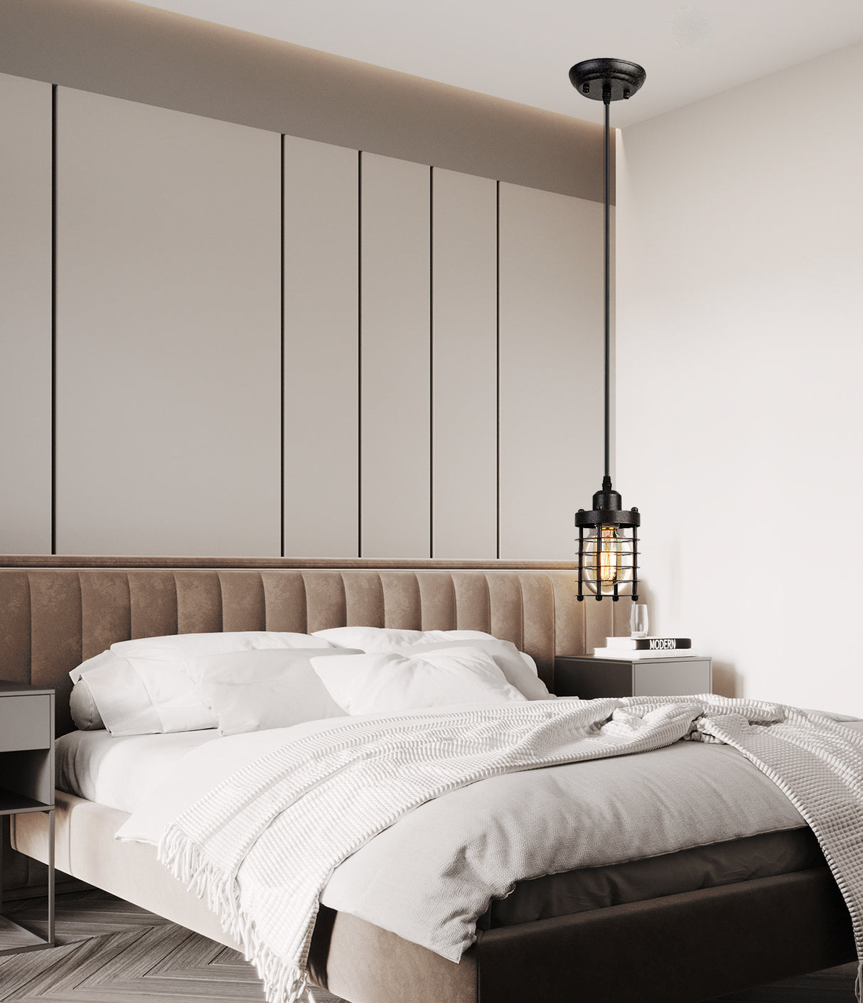 מנורת תליה יעלה E27 1*60W שחור