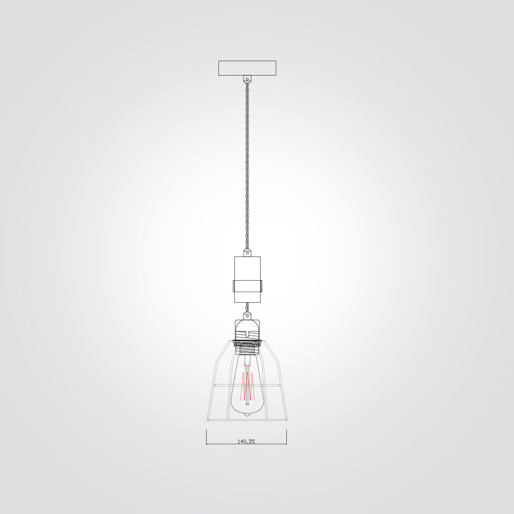 מנורת תלייה קארין בודד