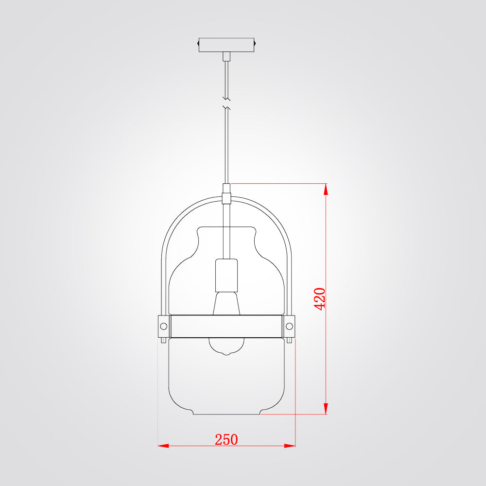 מנורת תלייה אמסטרדם| דגם B