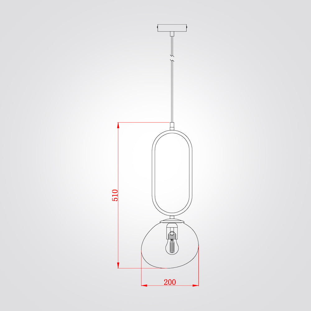 מנורת תלייה פראג דגם| S