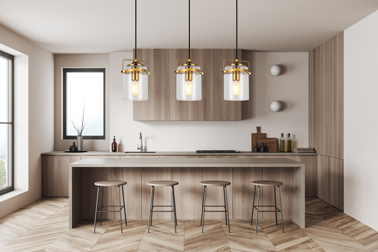 מנורת תלייה שלישייה וינה| בסיס מלבני