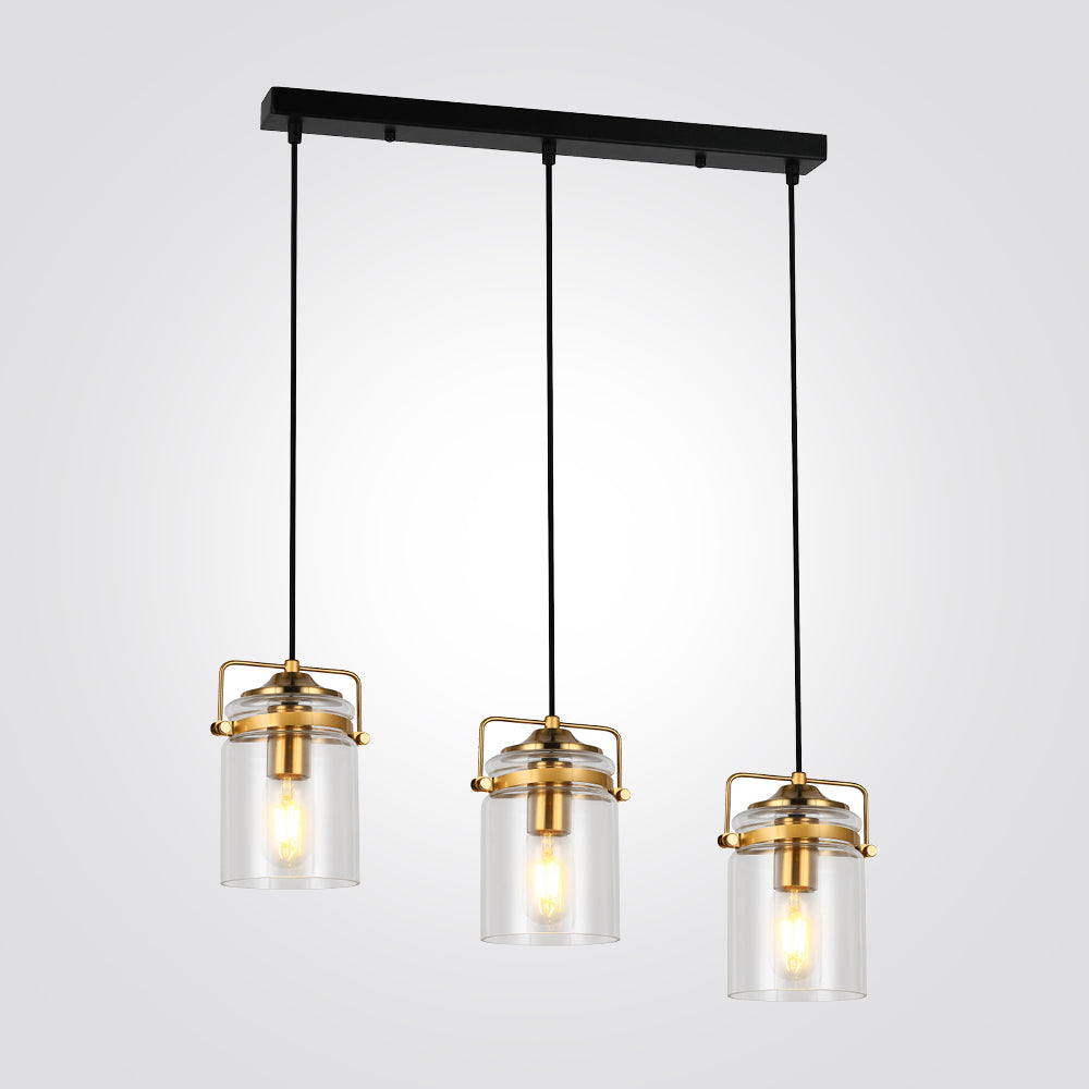 מנורת תלייה שלישייה וינה| בסיס מלבני