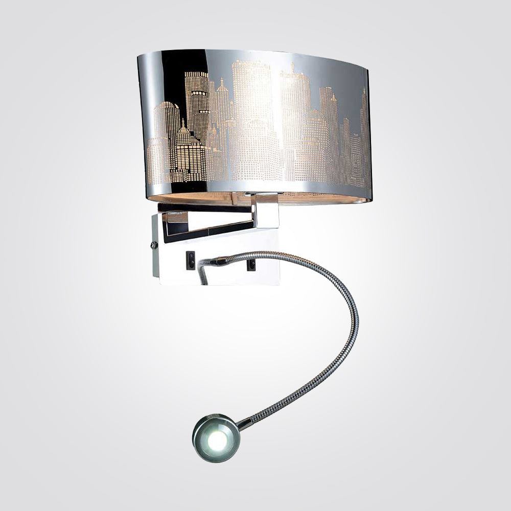 מנורת קיר נפתלי אהיל +זרוע מתכווננת