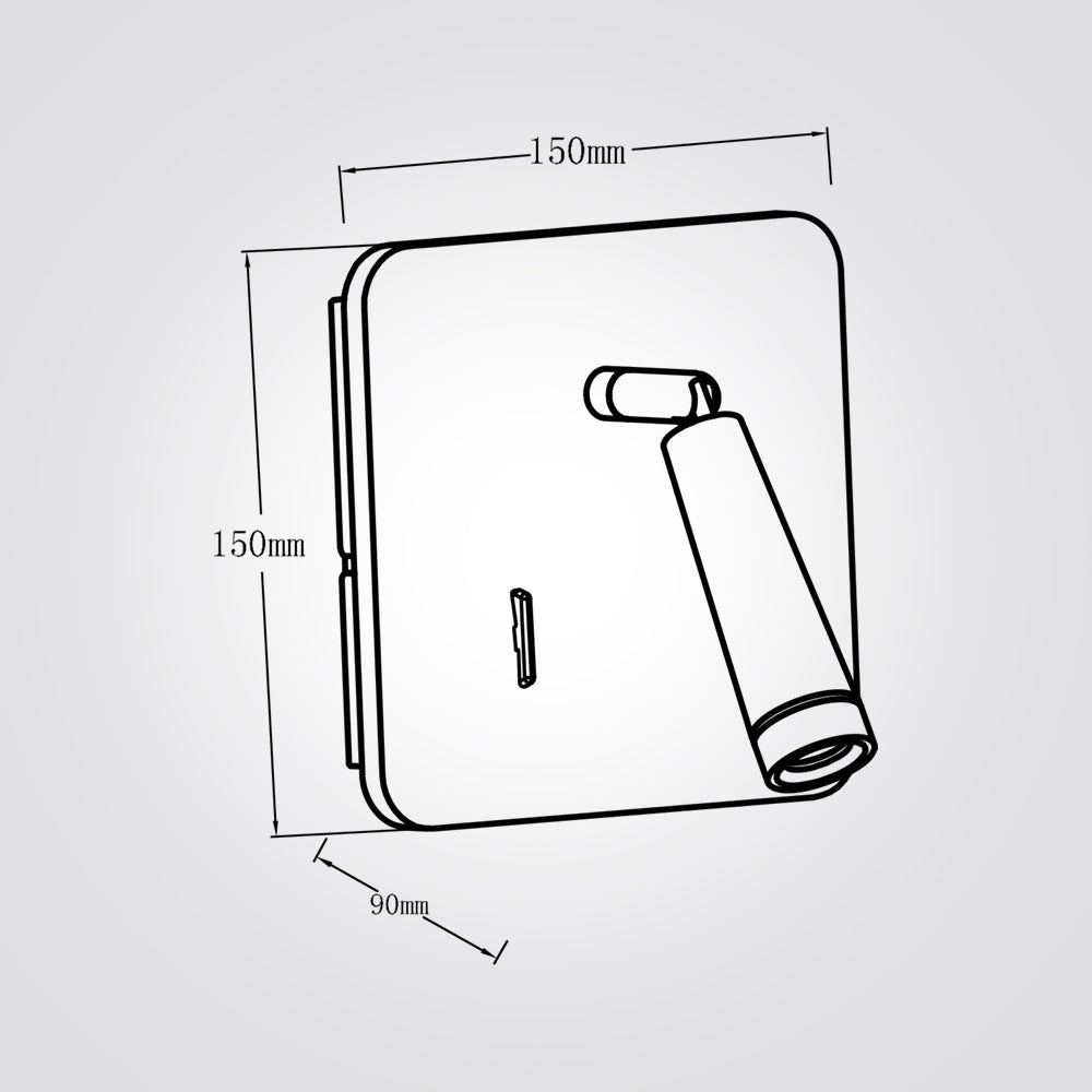 מנורת קיר סוקרי לבן