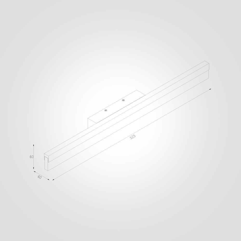 מנורת קיר לירא 18W| שחור