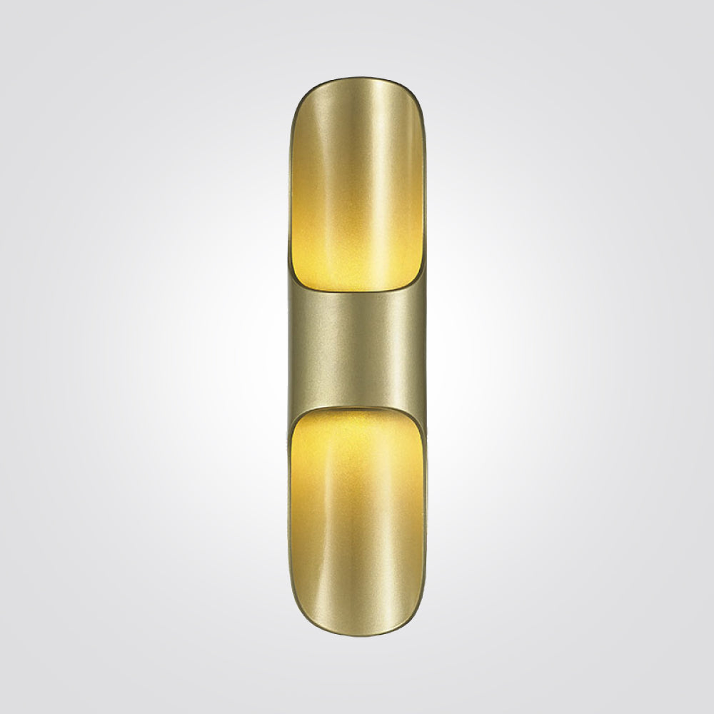 מנורת קיר סאפי לד 3000K 12W פליז