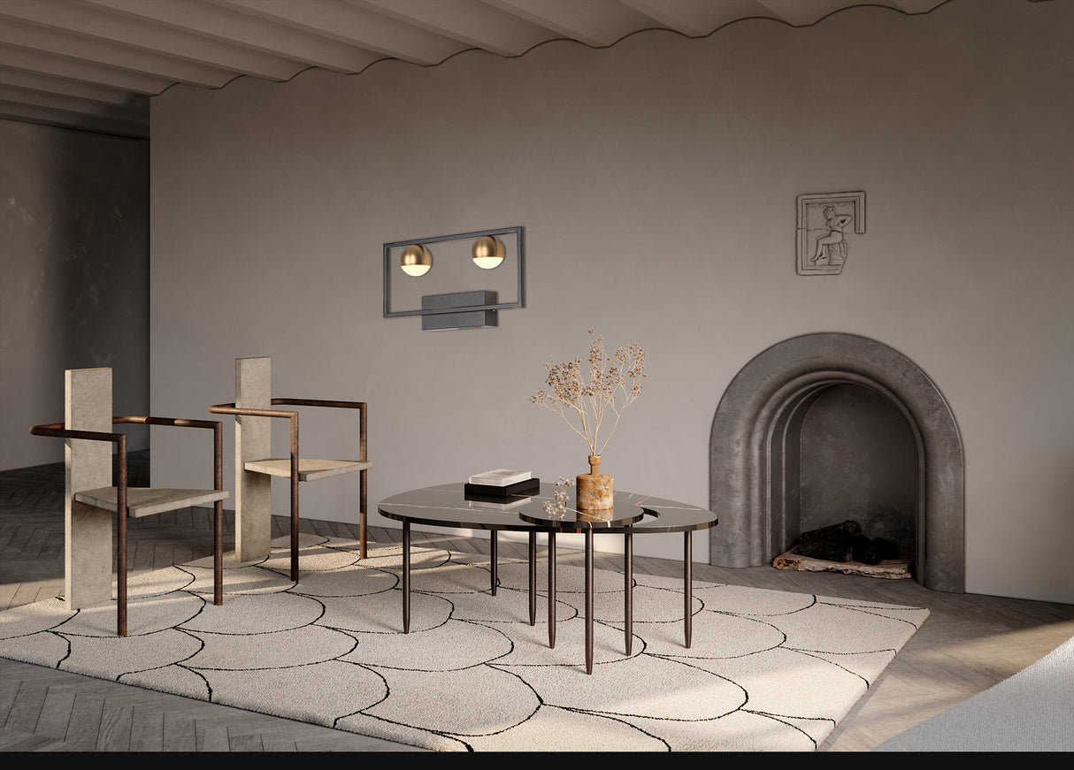 מנורת קיר קנר מלבן לד 3000K 8W