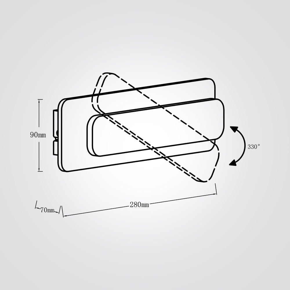 מנורת קיר לוסי לד עץ