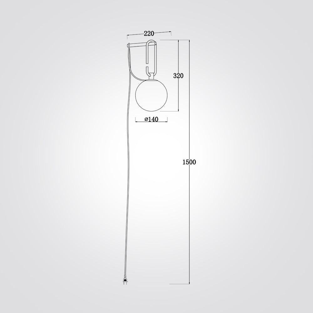 מנורת קיר לוטוס E27 שחור וזהב