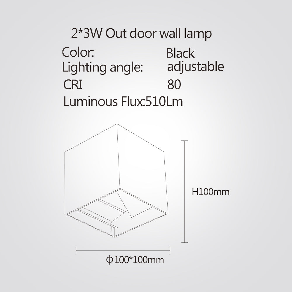 מנורת קיר סול אפ-דאון| שחור| לבן