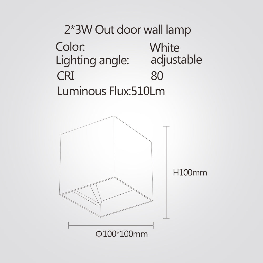 מנורת קיר סול אפ-דאון| שחור| לבן