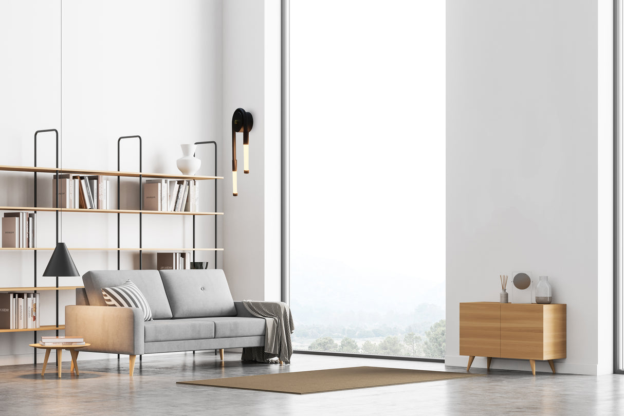 מנורת קיר פילי שחור 24W