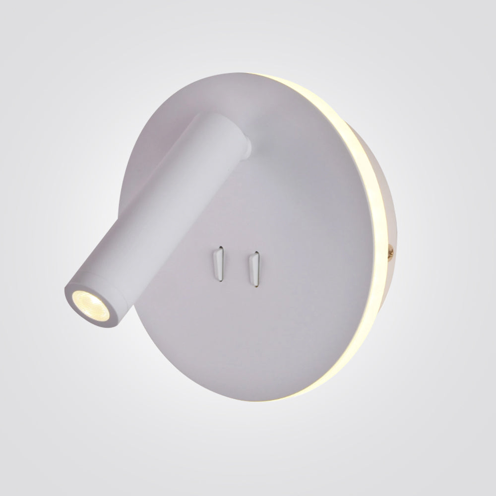 מנורת קיר קאסטרו עגול| זהב| לבן| שחור