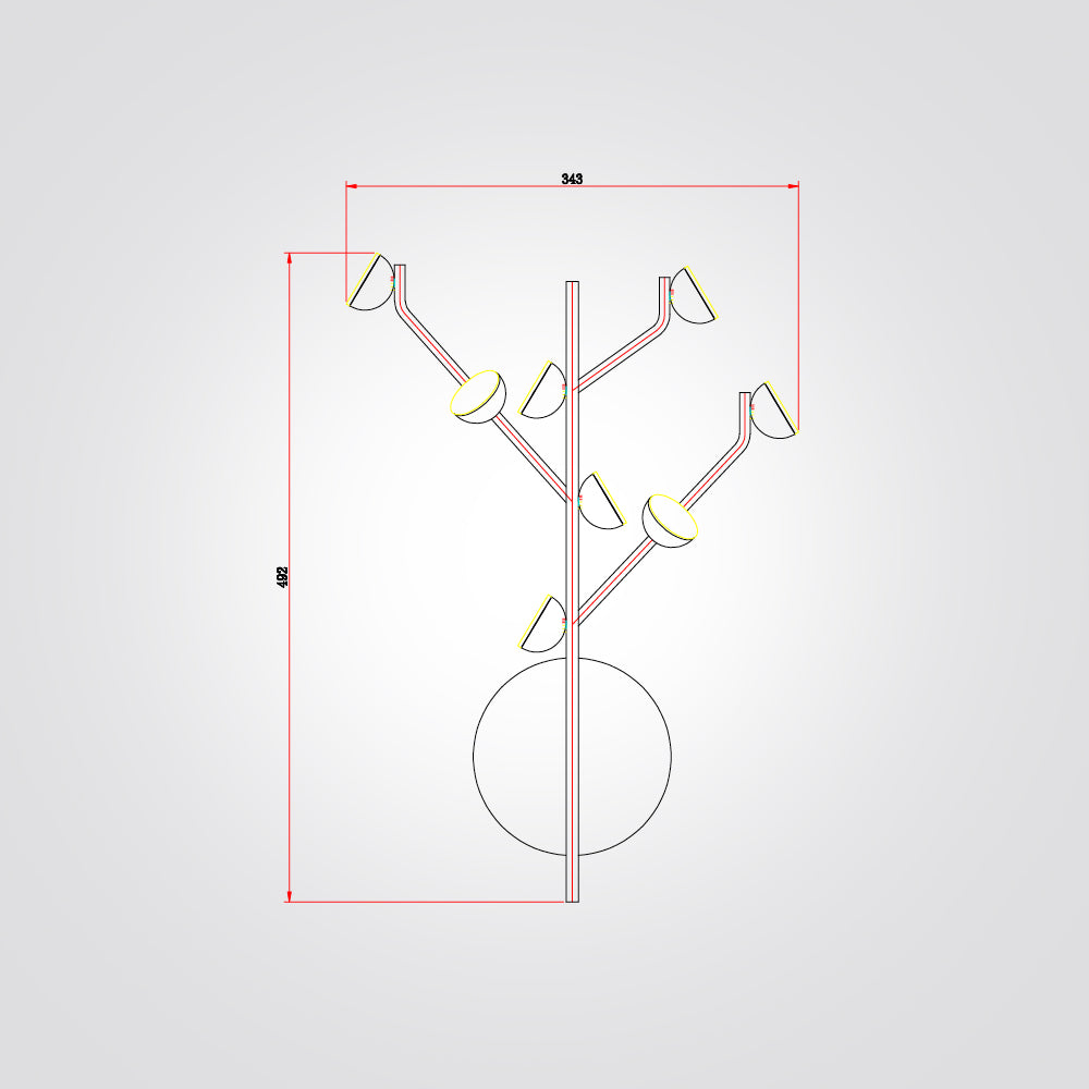 מנורת קיר סבא לד דגם D