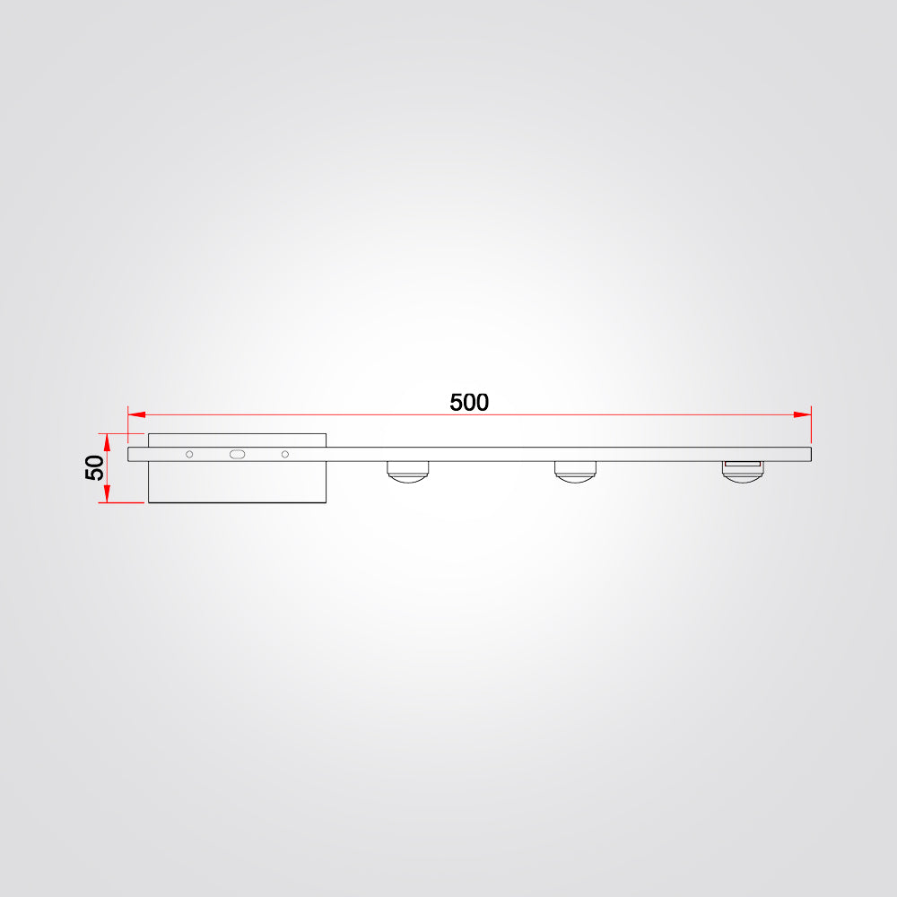 מנורת קיר טיגרה שחור דגם| D