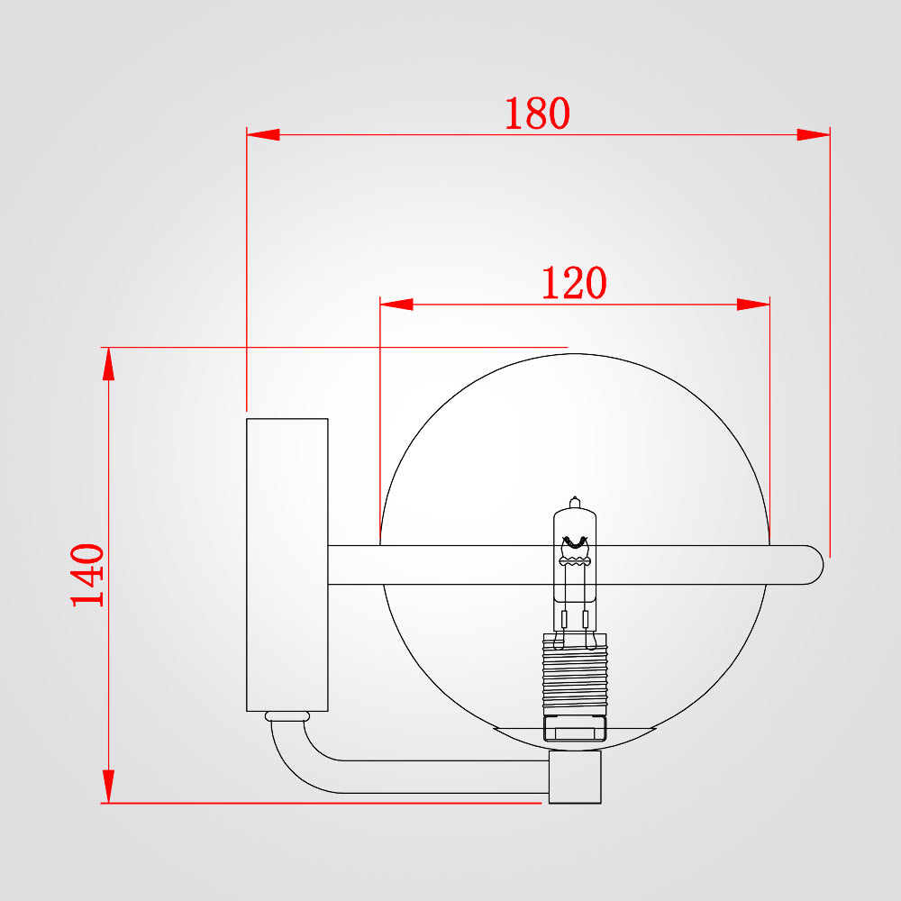 מנורת קיר נבדה דגם|A
