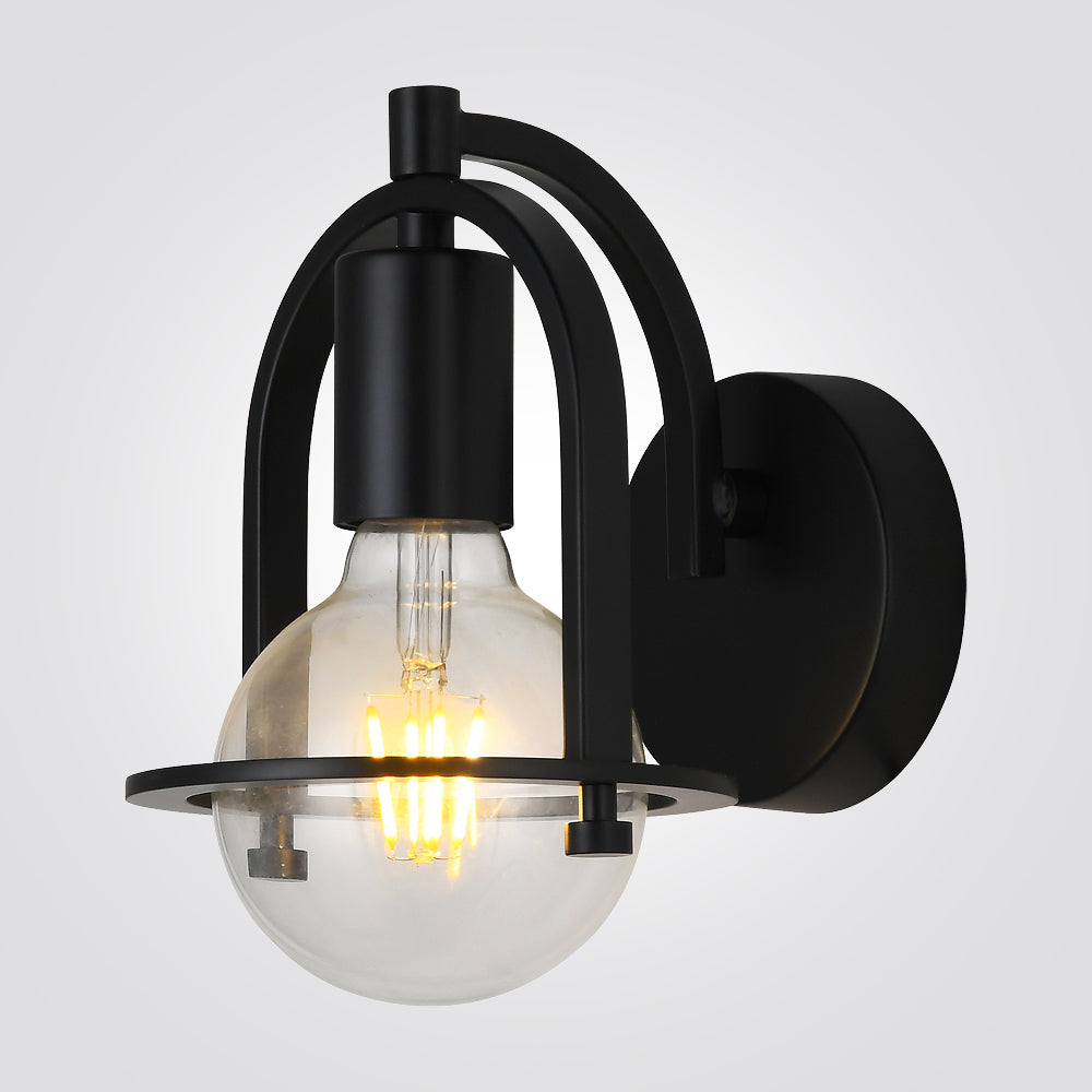 מנורת קיר יוטה| שחור