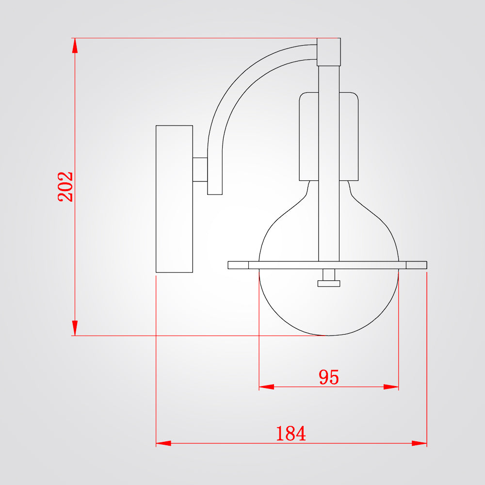 מנורת קיר יוטה| פליז