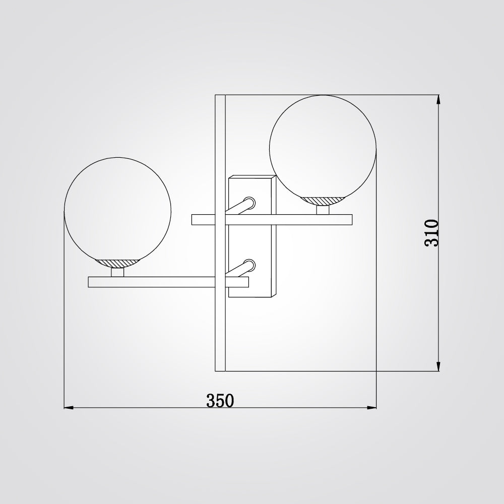 מנורת קיר בראדא דגם A