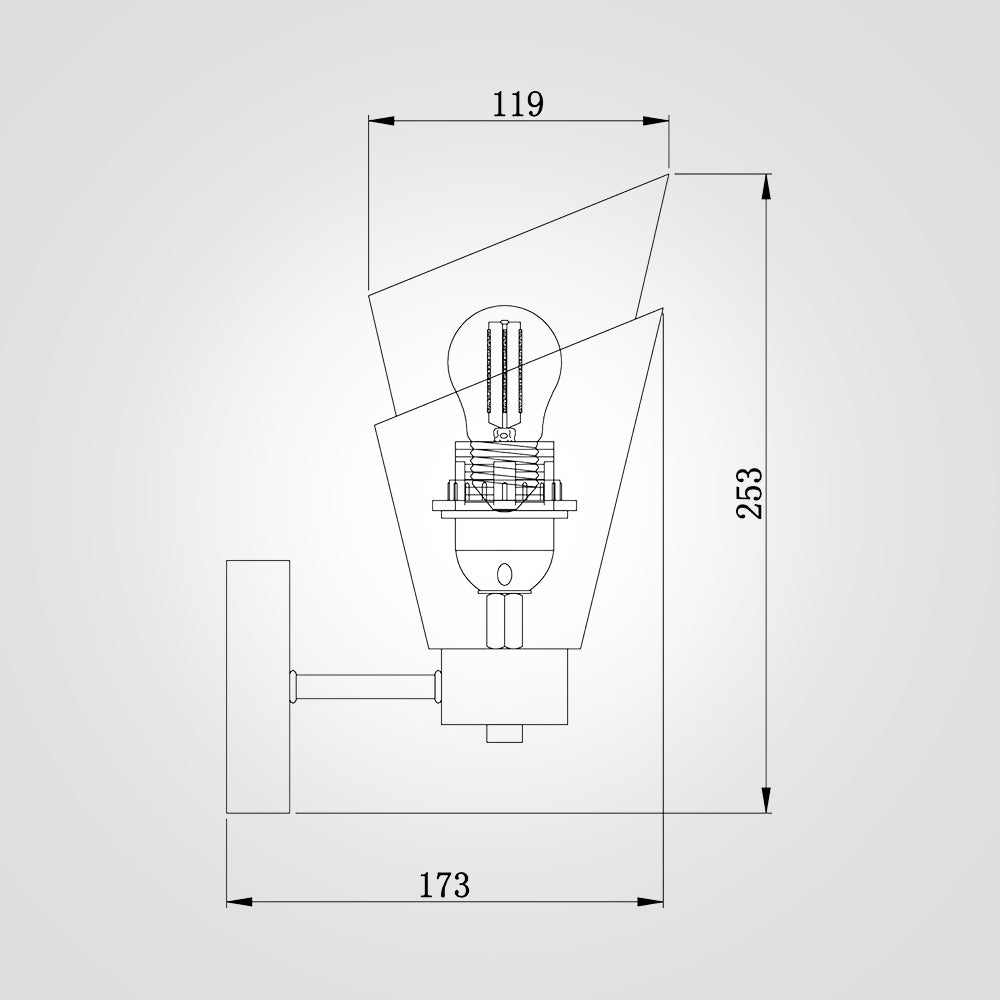 מנורת קיר סמיון| דגם B