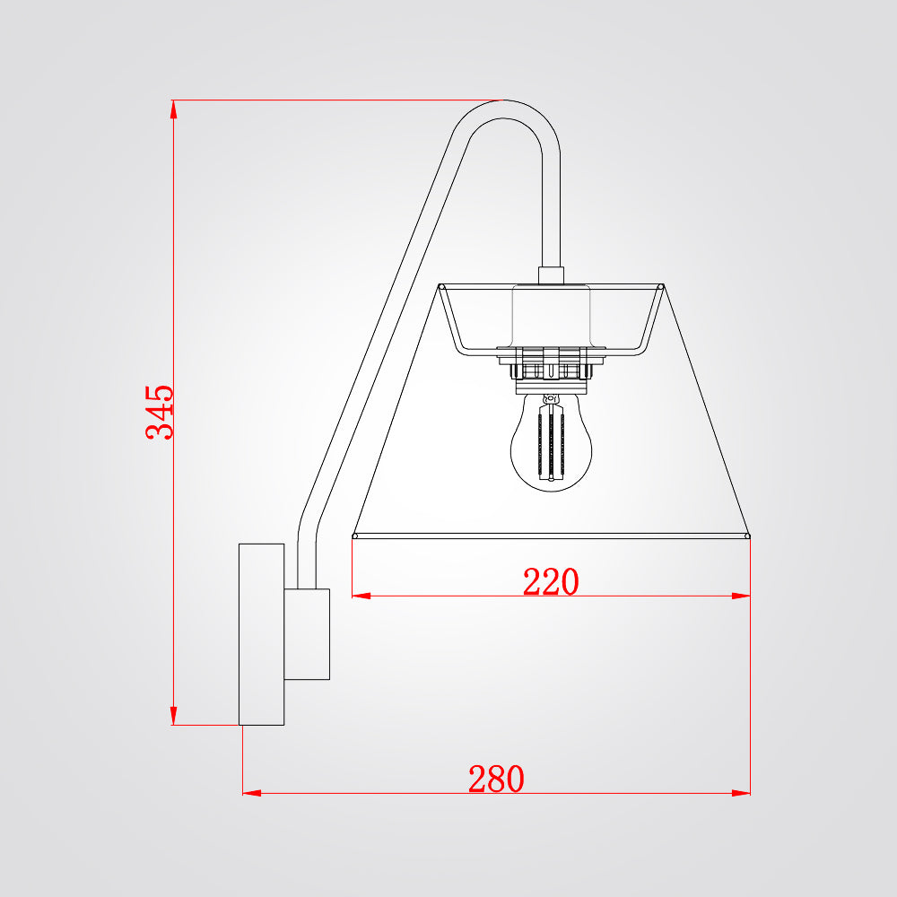 מנורת קיר ראטן פיילוט| דגם A