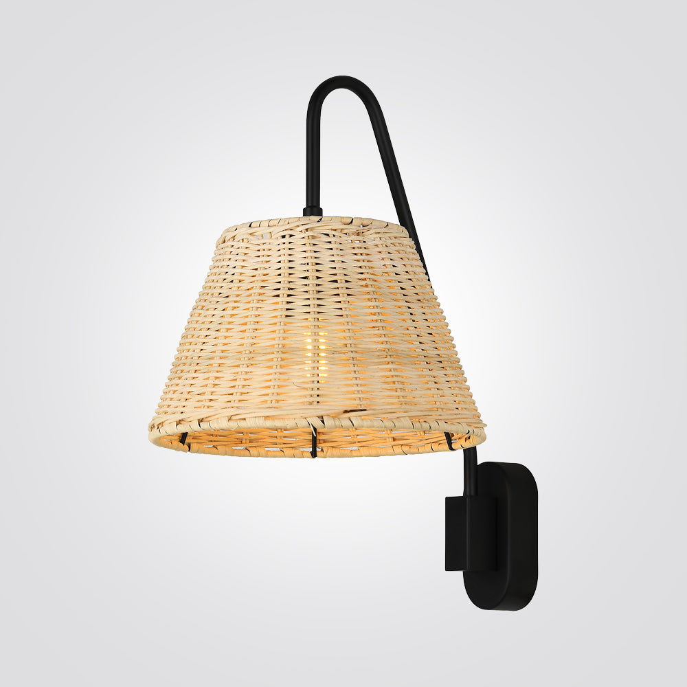 מנורת קיר ראטן פיילוט| דגם A