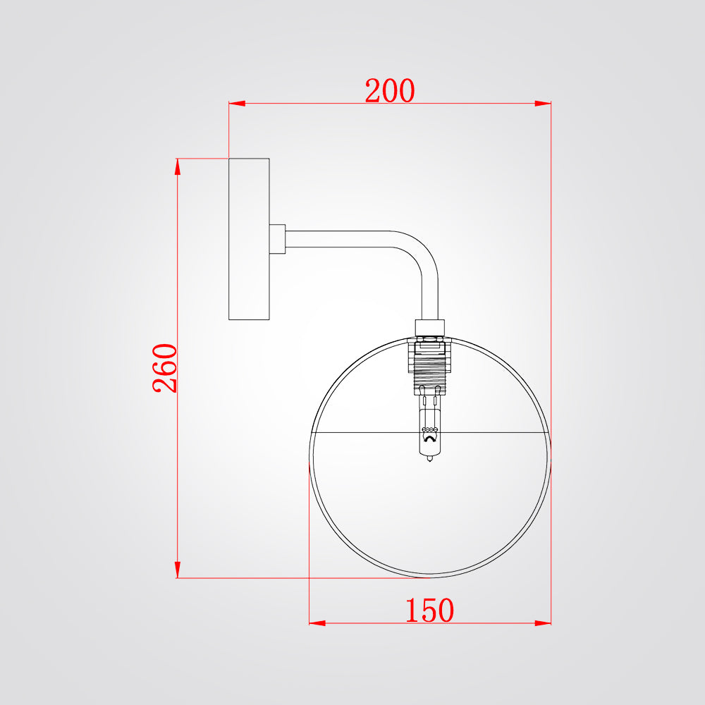 מנורת קיר פיילוט| דגם C
