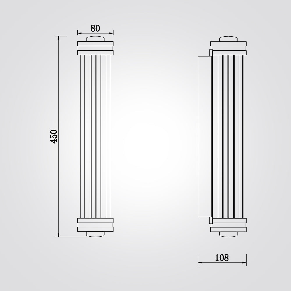 מנורת קיר מארק שחור דגם| B