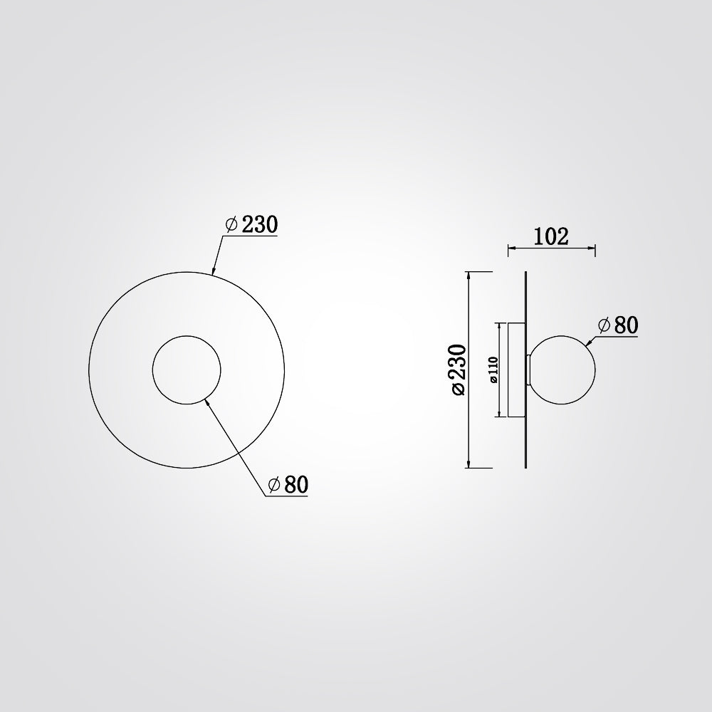 מנורת קיר רובי זהב דגם| C