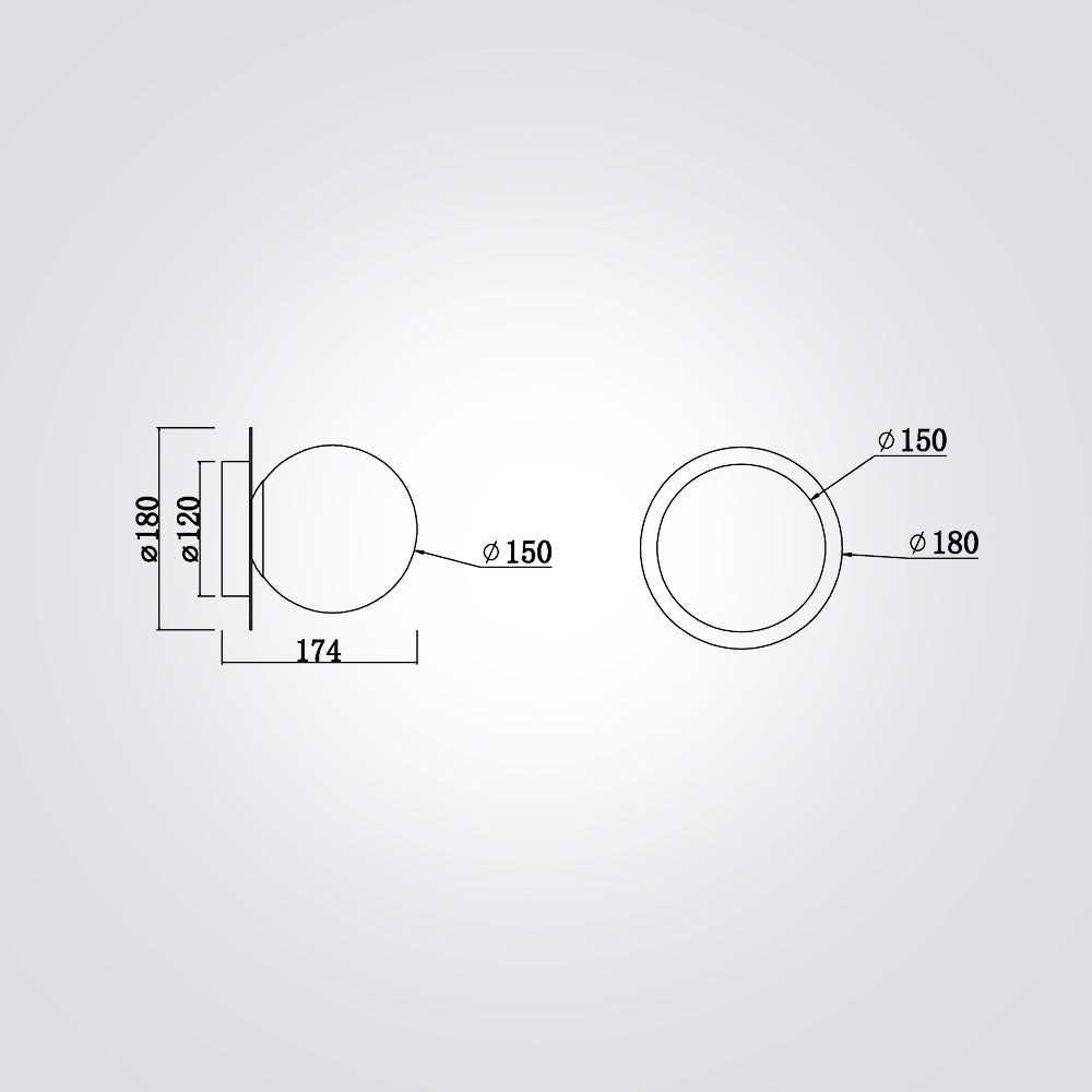 מנורת קיר ביל | דגם C
